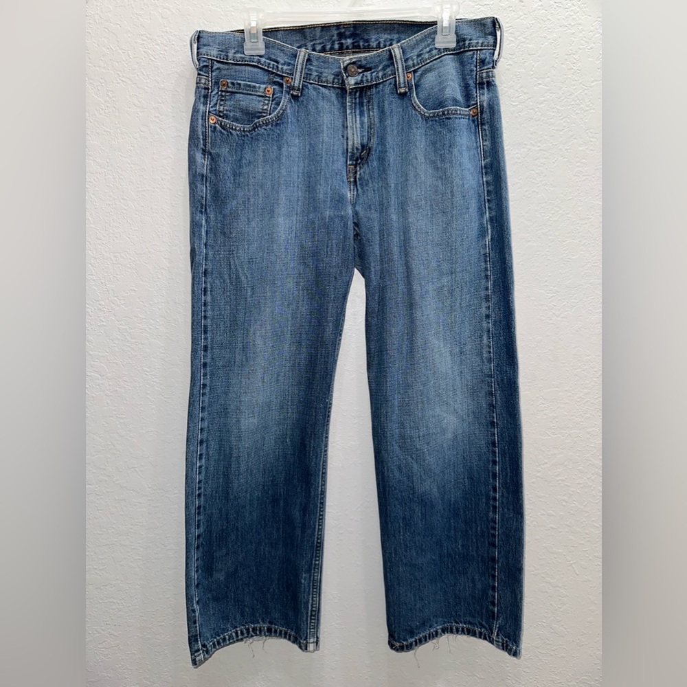 Boy’s Levi’s 550, Relaxed Fit, Medium Blue Denim Jeans, Size 12 Husky(32x27)